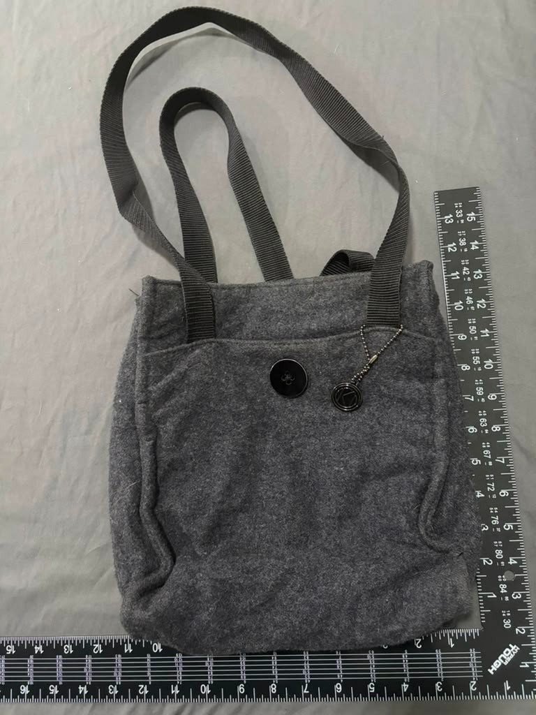 Kathy Ireland Shoulder Gray Bag Wool Blend