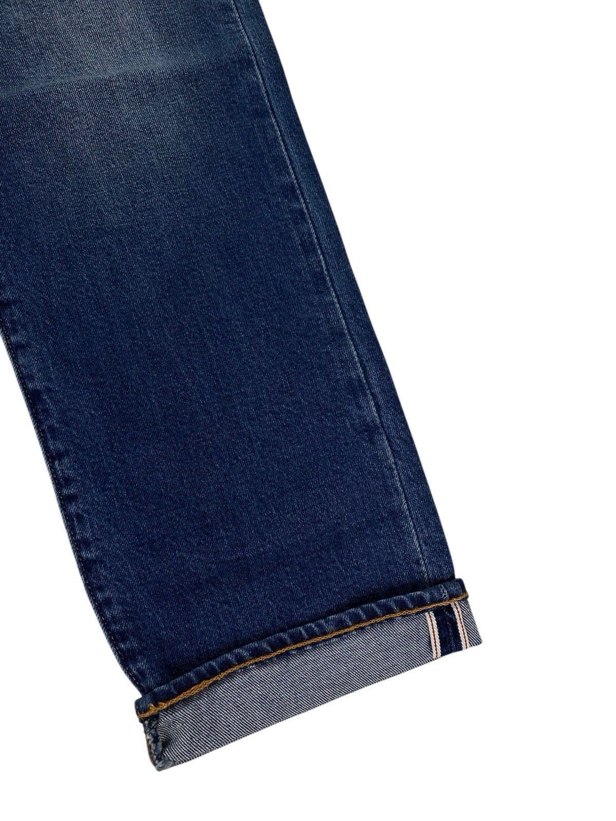NEW Levi’s Strauss Premium 502 Taper Selvedge Medium Blue Mens Denim Jeans