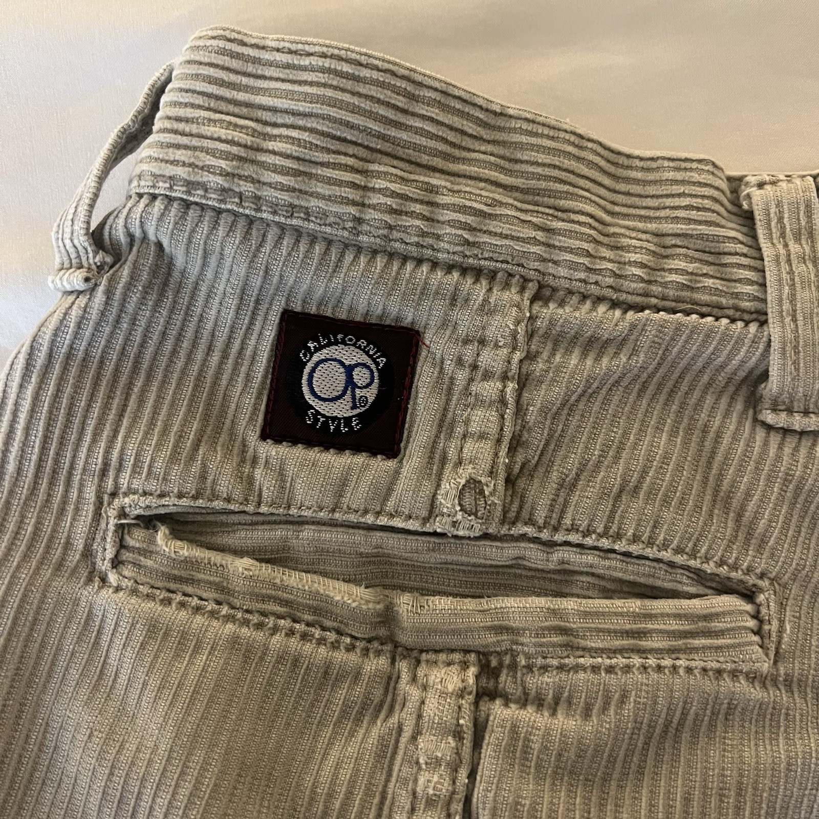 Ocean Pacific OP Men’s Vintage 70’s/80’s Corduroy Shorts Beige Tan Size 30 6.5”