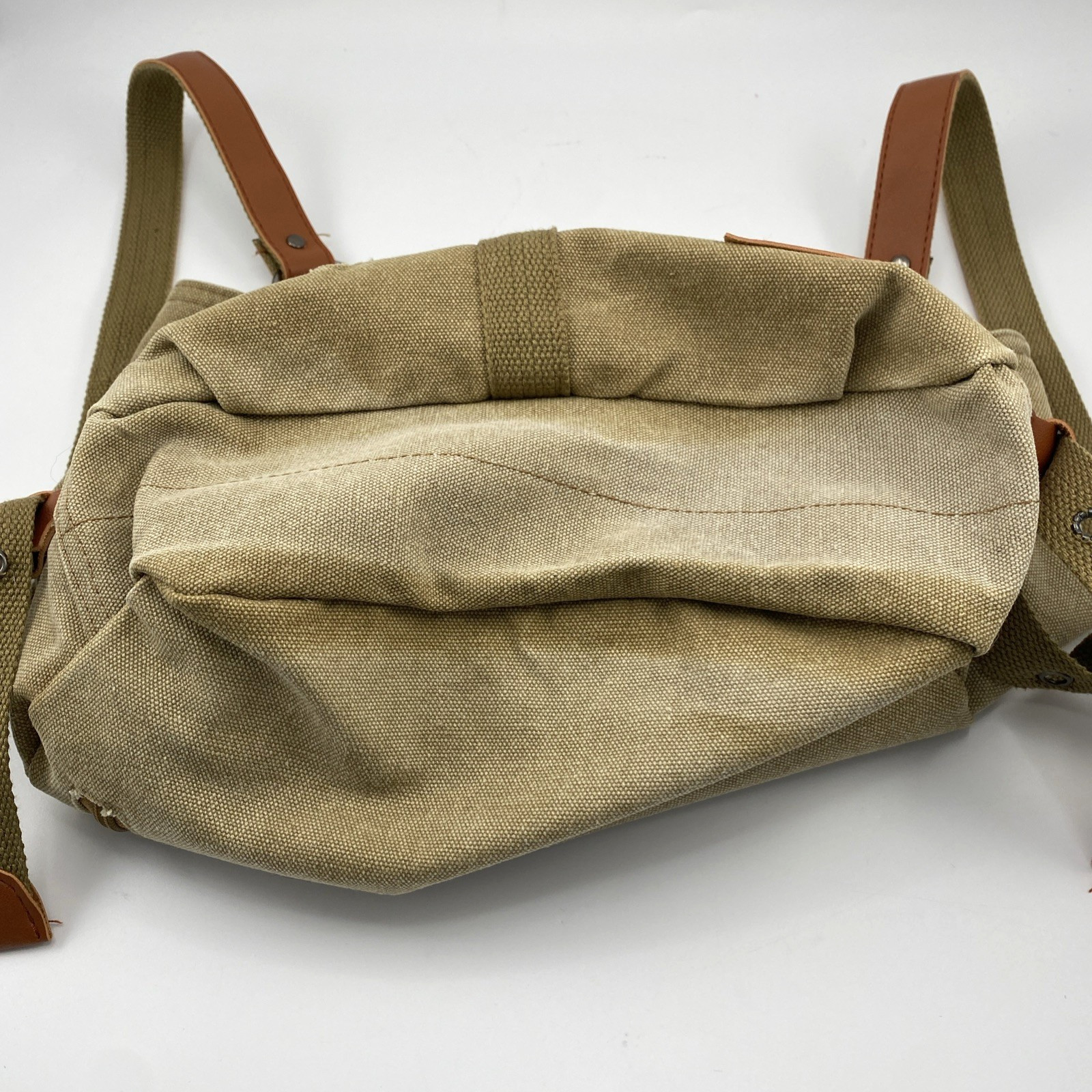 Brown Canvas Satchel Bag/Backpack – Everyday Use – Basic Simple