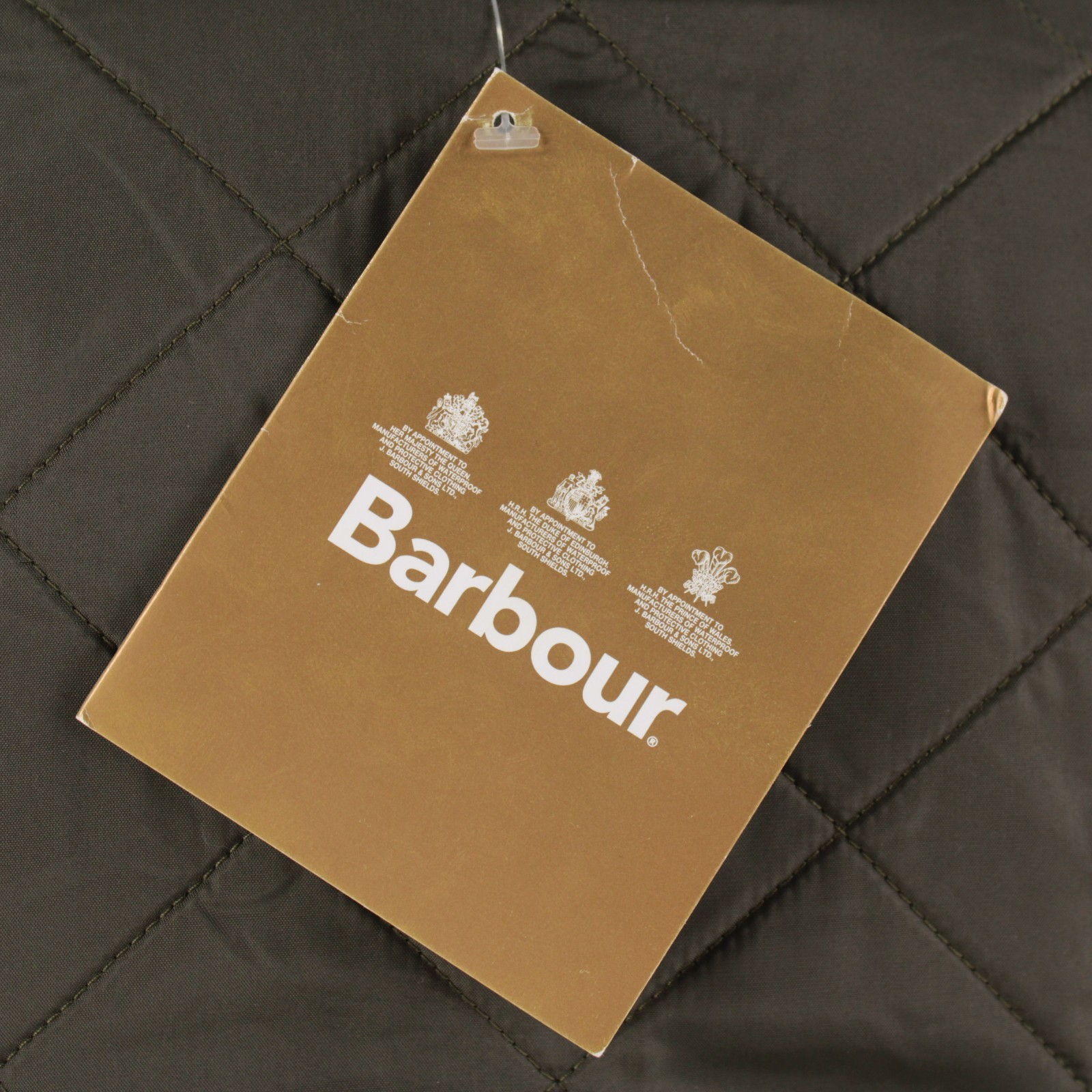 Barbour NWT 100% Polyamide Polar Quilt Waistcoat Size Small In Greenish Brown