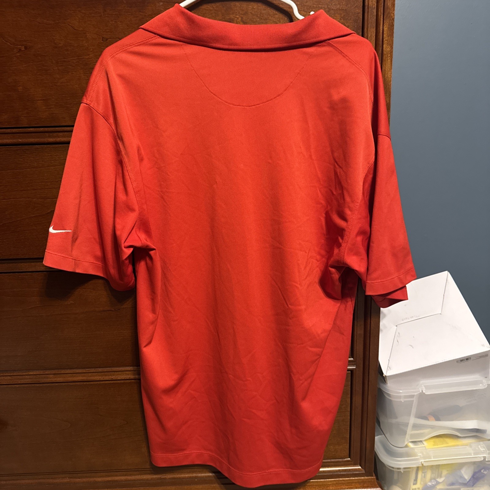 Nike Golf Polo Shirt XL Dri-Fit Short Sleeve Sunday Red like Tiger Woods