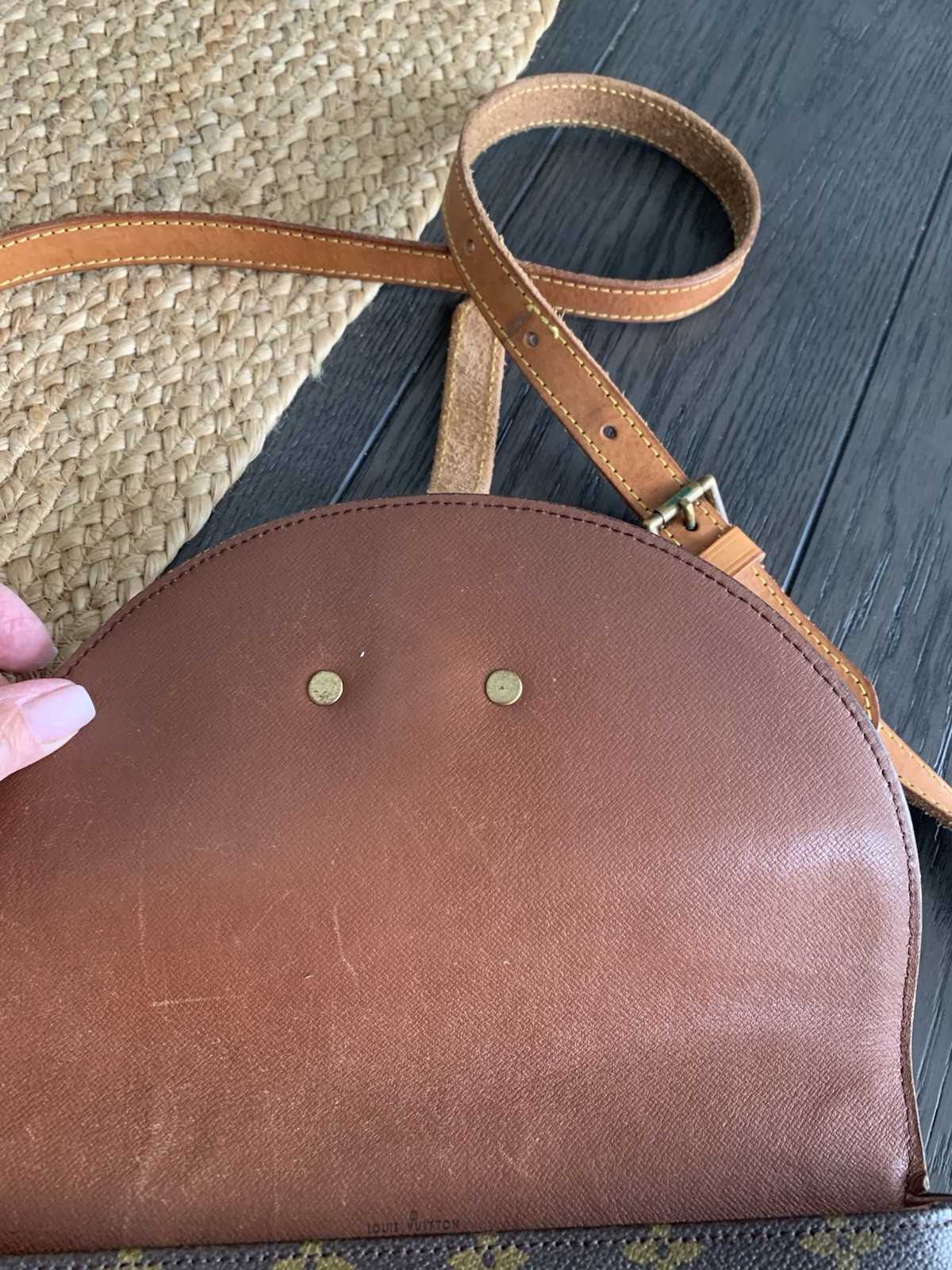 Louis Vuitton Monogram Chantilly Crossbody Bag Brown w Coin Purse, Strap