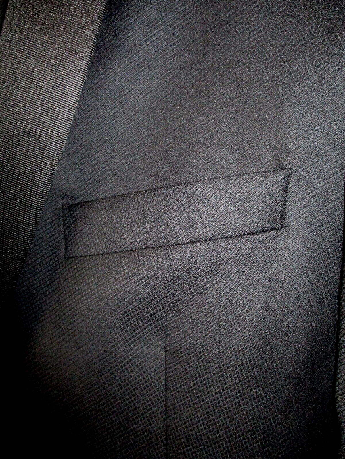 TALLIA Tuxedo Suit Jacket Mens 44R Black Slim Fit 100% Wool Shawl Lapel Formal