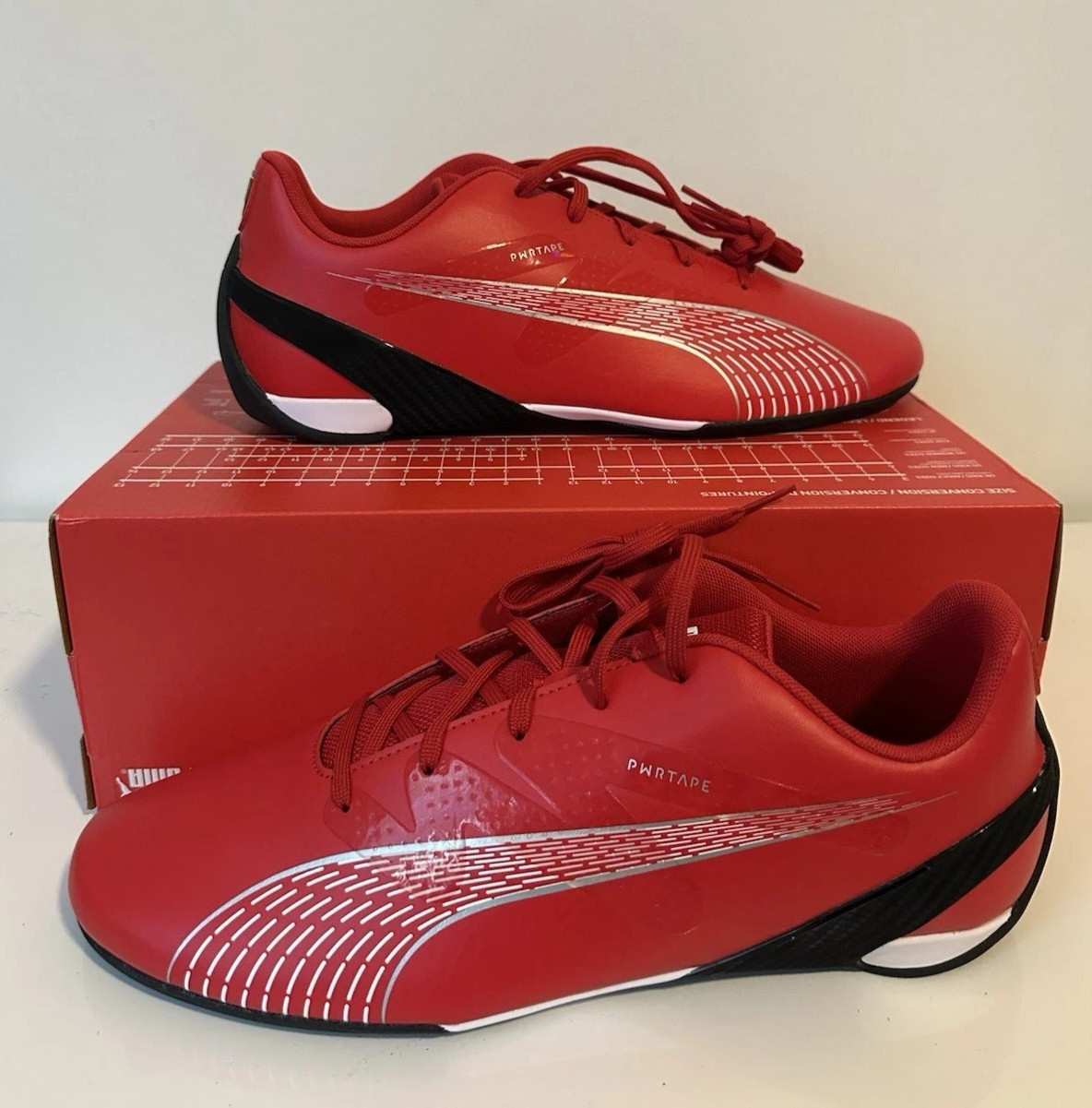 PUMA Ferrari Carbon Cat Rosso Corsa/Red Mens Driving Shoes 307546 06 Sz 9.5