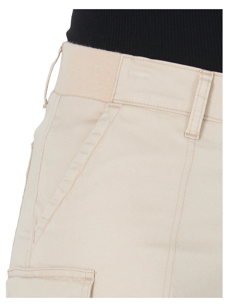 LEE Women’s 5” Cargo Shorts 18 M Regular Fit Midrise Comfort Waistband Tan