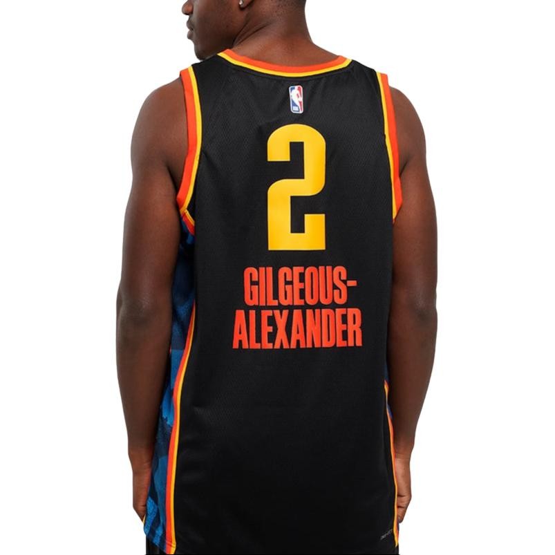 X NBA Dri-Fit Oklahoma City Thunder City Edition Shai Gilgeous-Alexander Logo