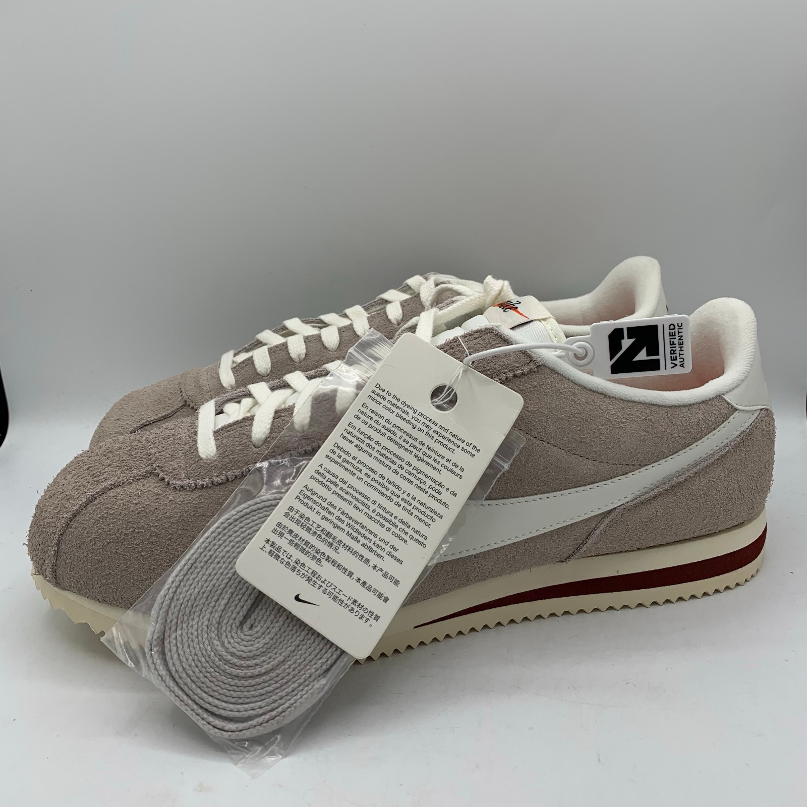 Nike Cortez SE Shoes Mens Size 13 College Grey Team Red Sneakers