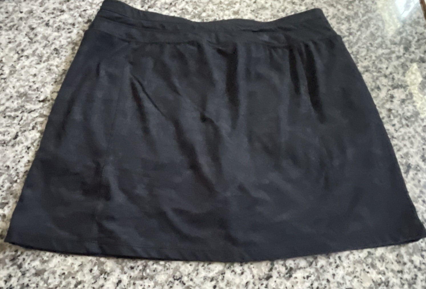 Member’s Mark Favorite Soft Skort Women’s Medium Black Active Skirt Zip Pockets