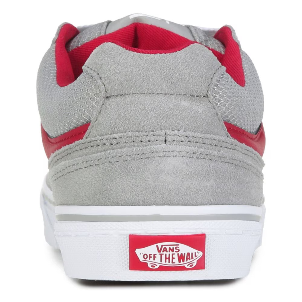 NEW MEN’S VANS CALDRONE SHOES SNEAKERS! CHARCOAL GRAY RED WHITE! IN MEDIUM (D)!