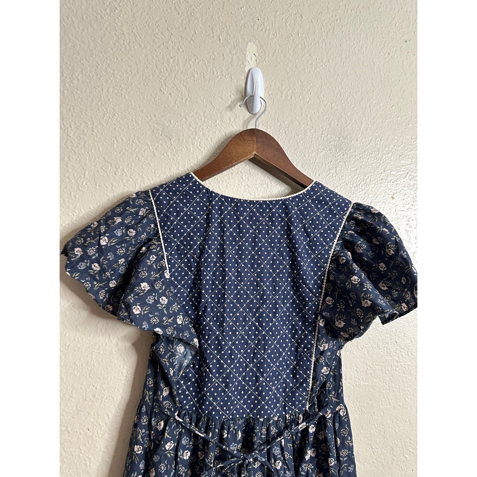 Christy Dawn Greta Dress in Oat Straw Blue size XS (FLAWED)