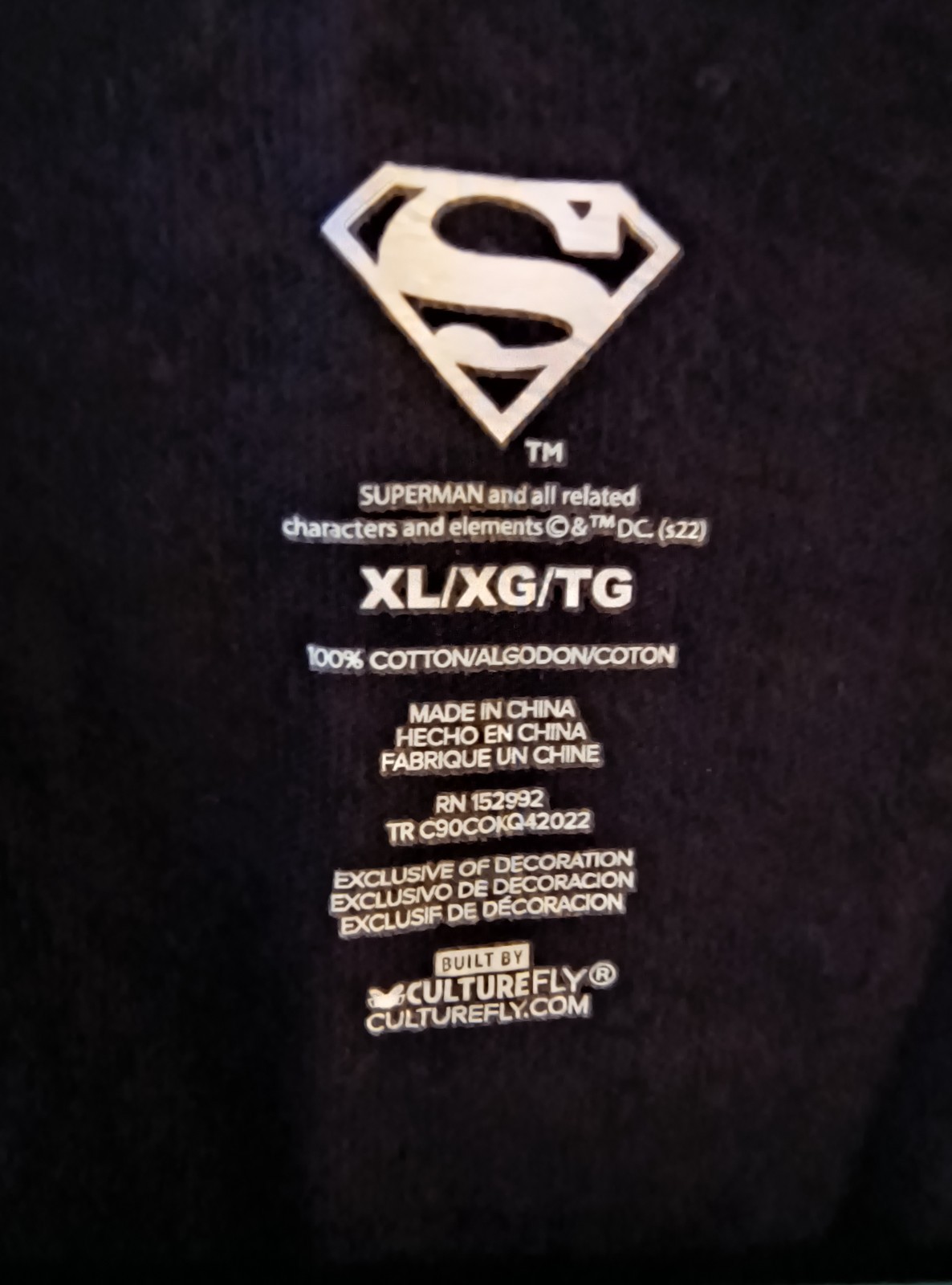 DC Comics Worlds Finest JUSTICE LEAGUE Box SUPERMAN T-Shirt XL