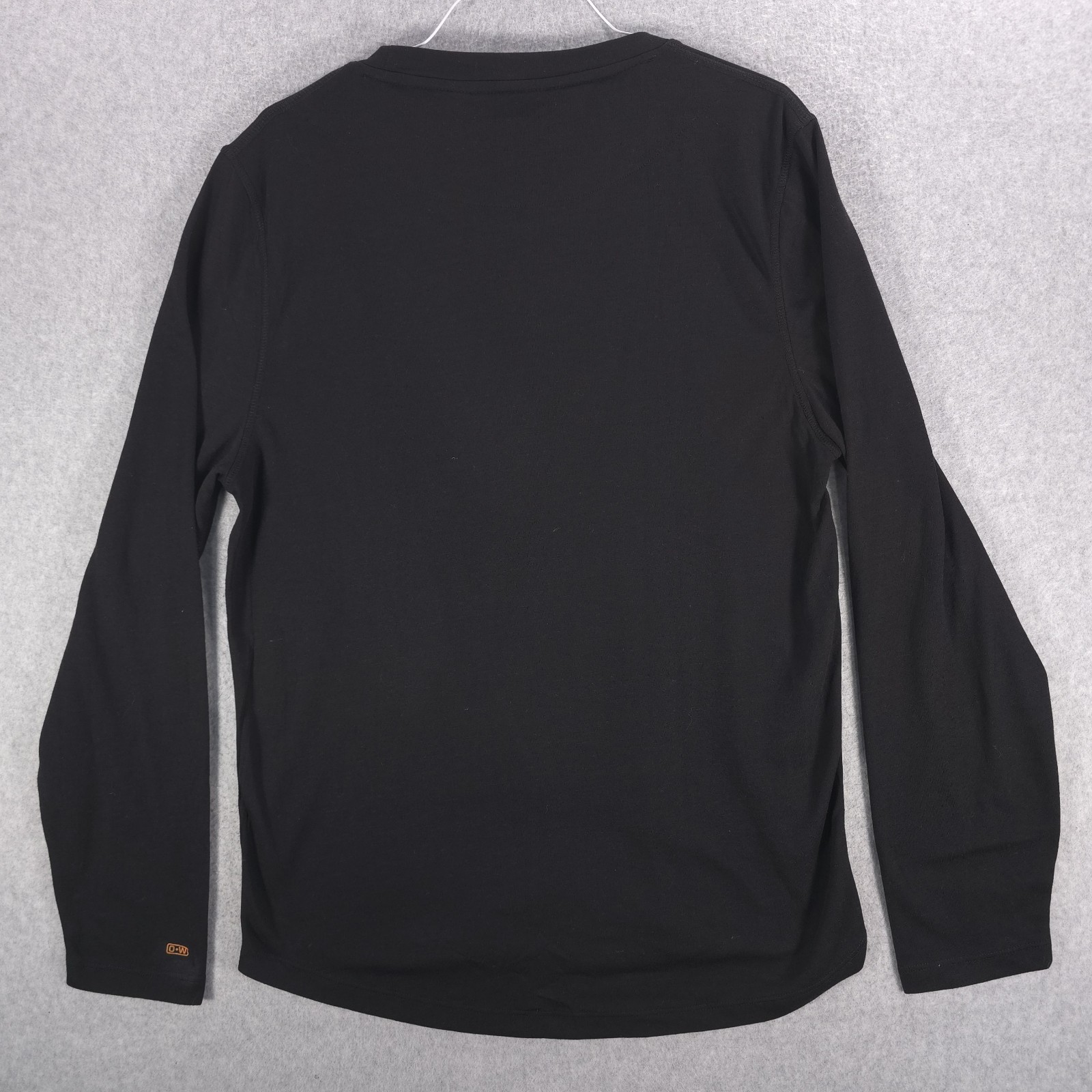 Omni-Wool Poly Blend Black Long Sleeve Crew Warm Base Layer Shirt Mens XXL