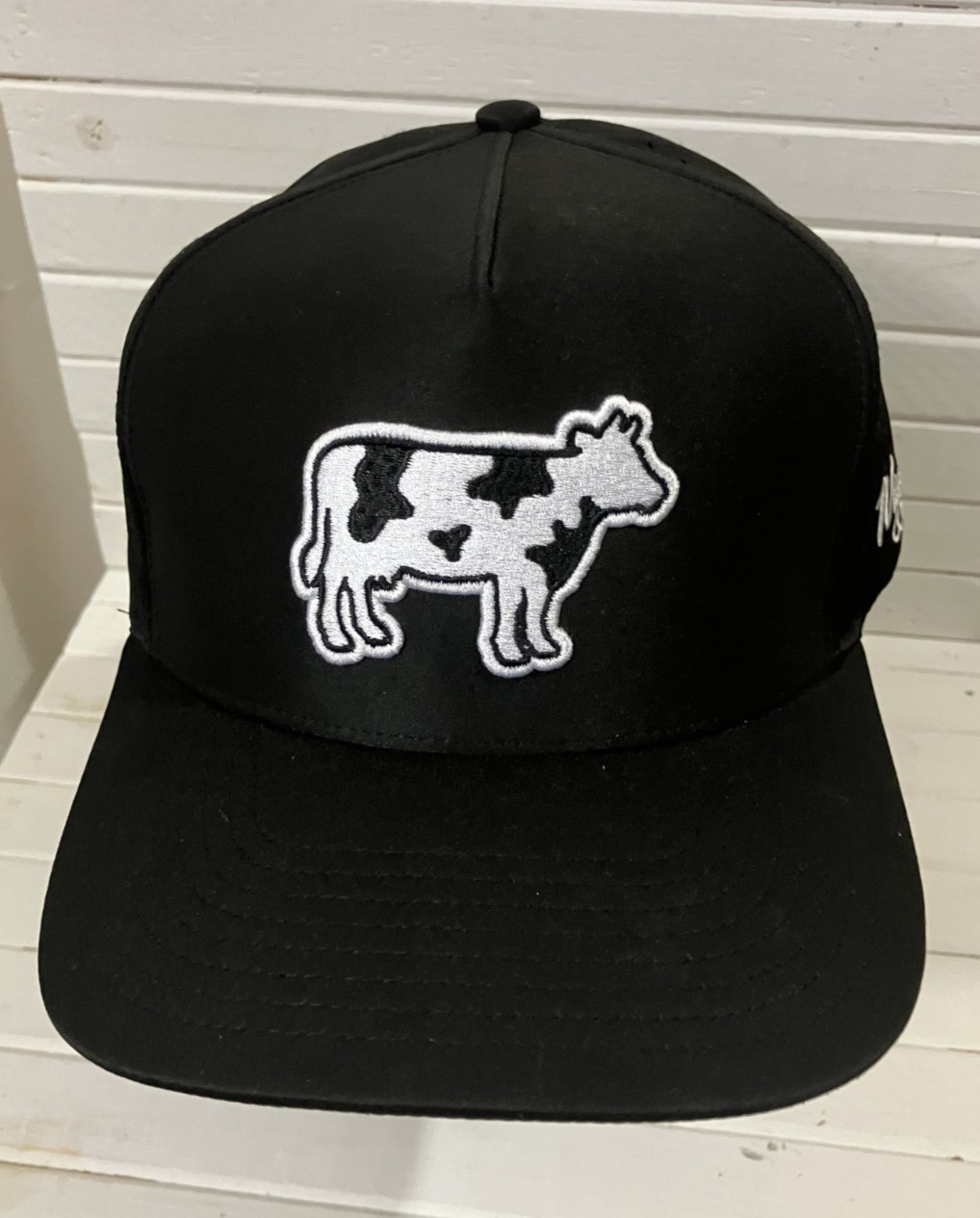 Waggle Golf Hat Cap Snapback Black White Legendairy Dairy Cow Legend One Size