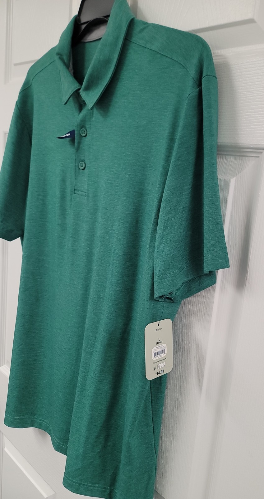 George Men’s Knit Polo Shirt with Short Sleeves size SM-2XL – GREEN