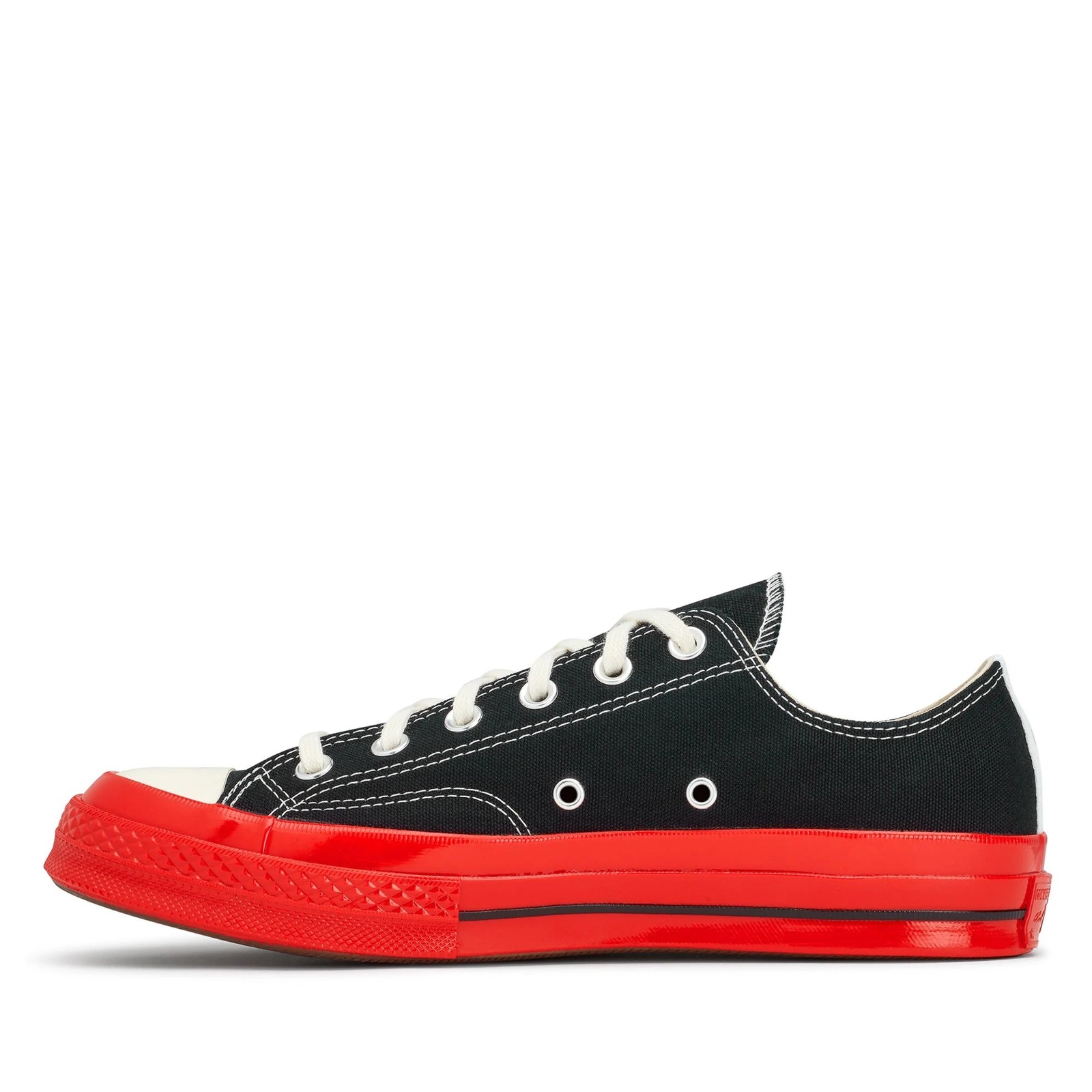 CONVERSE X COMME DES GARCONS PLAY Red Sole Low Top – Black AZ-K123-001-1
