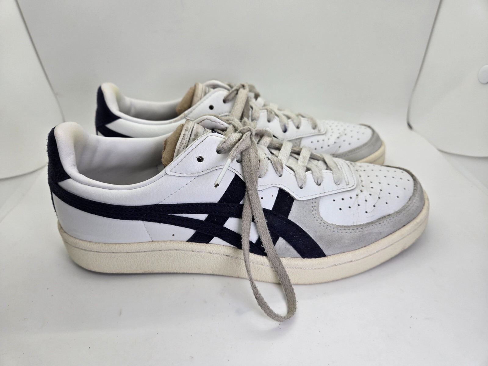 Onitsuka Tiger GSM shoes Men’s 5.5 White Suede Athletic Casual Classic sneakers