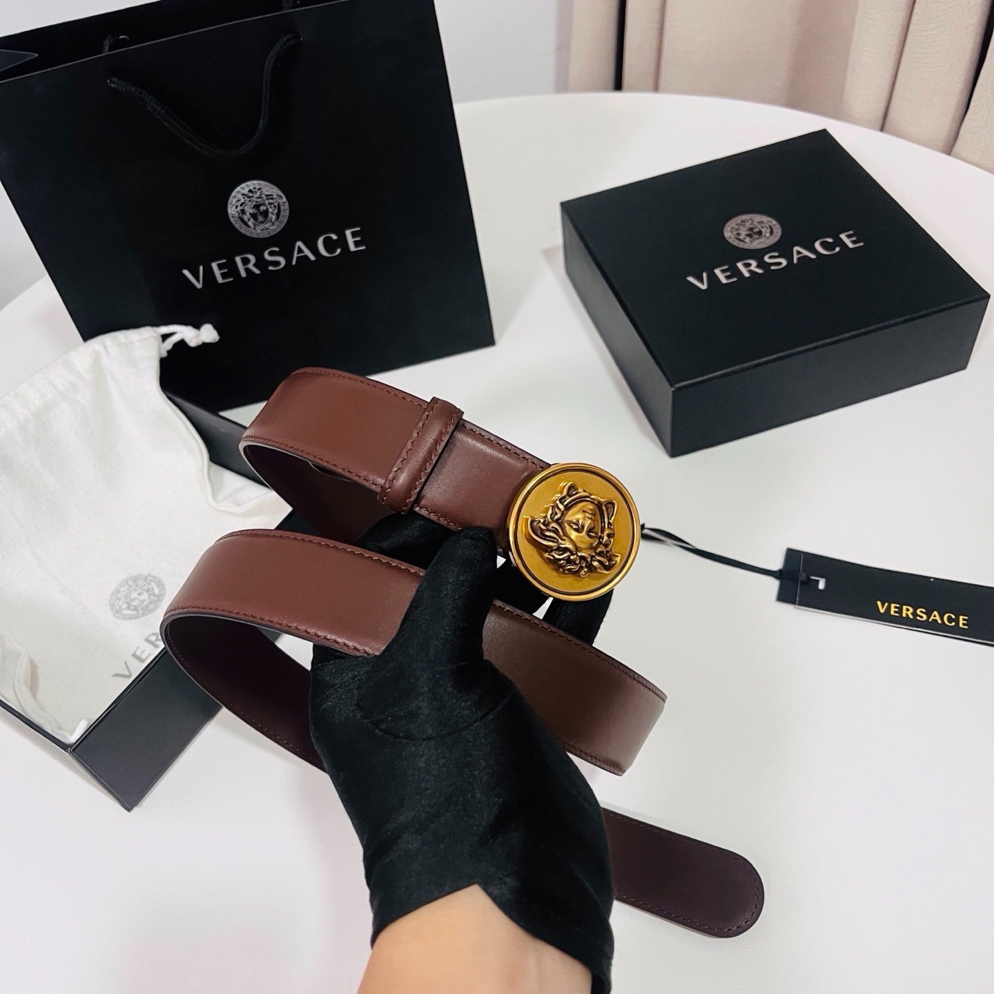 Versace belt for sale authentic Classic Belt Width:3.5cm/1.38in