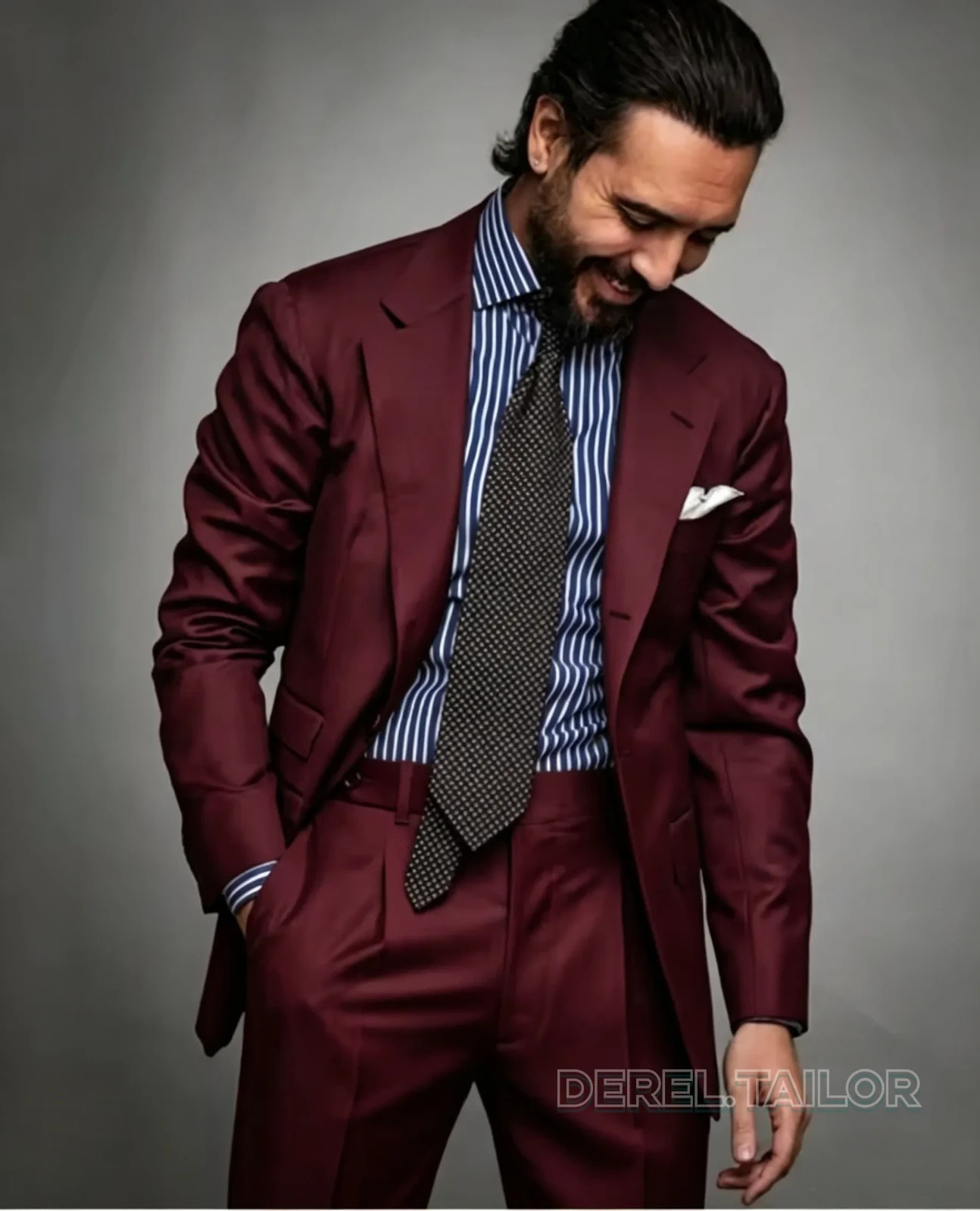 Men Suits 2 Piece Blazer Trouser Business Wedding Groom Formal Dress Suits