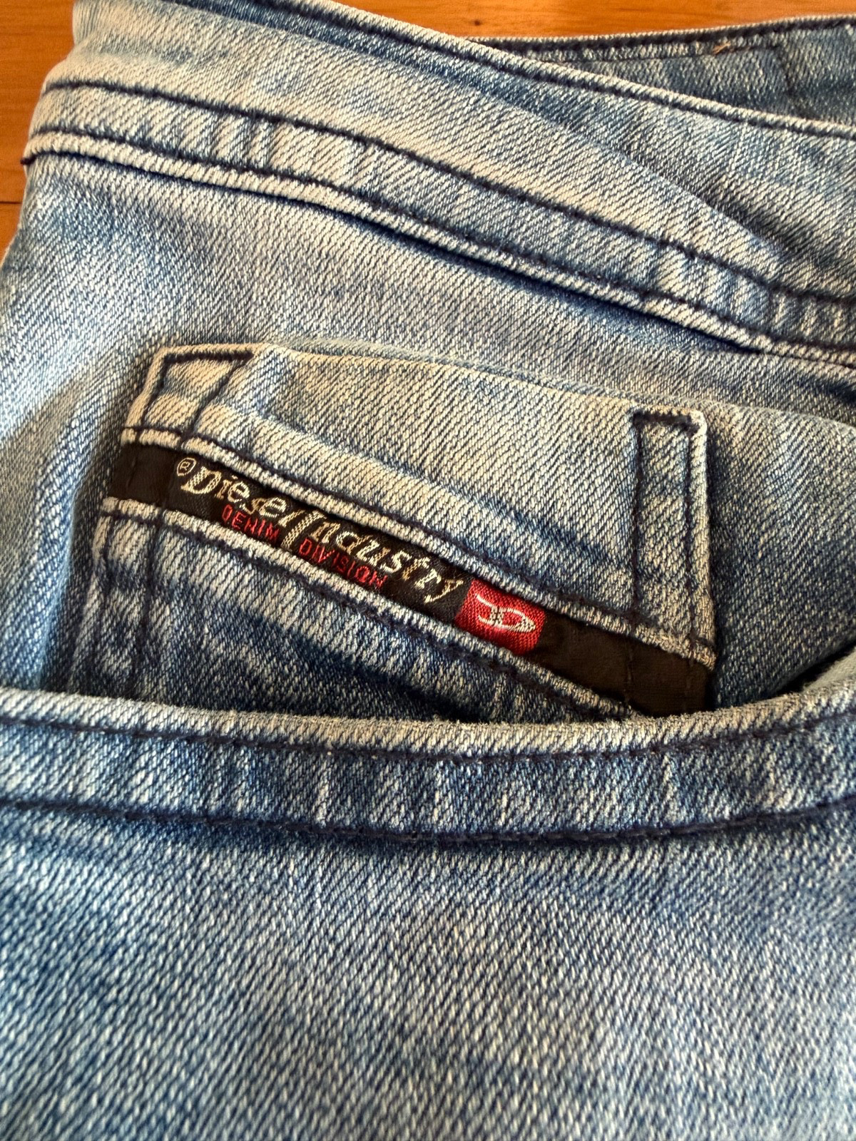 Mens Diesel THOMMER-R Stretch Slim Skinny Blue Jeans W32 L32 Wash RB066