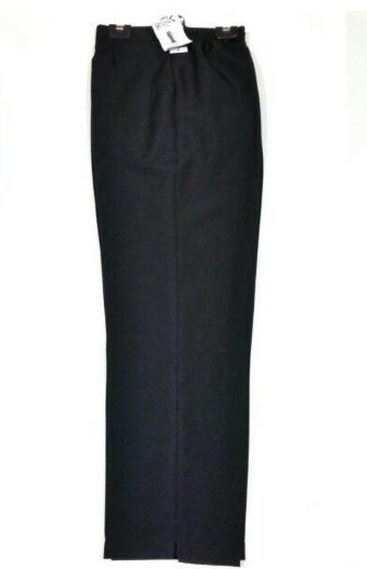 Ladies Semi Elasticated Stretch Waist Plain Office Nurse Career Work Trouser