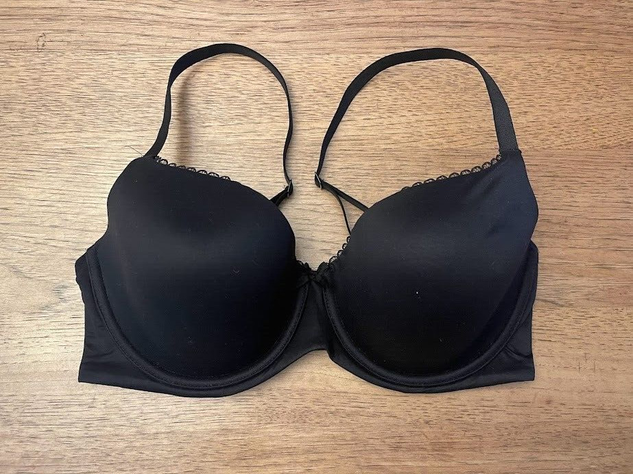 Victoria’s Secret Smooth Black 36DD Body By Victoria Lightly Lined Demi Bra VS