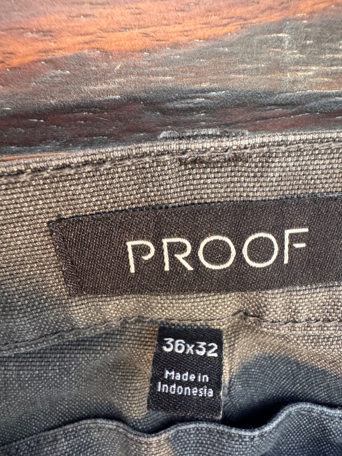 Proof Rover Pants Mens 36×32 Gray Canvas Huckberry Stretch Hiking Outdoors