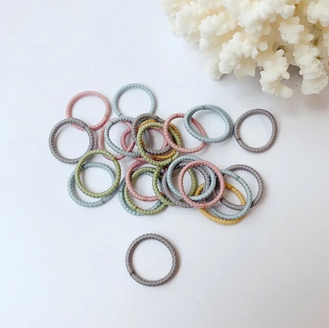 50Pcs Baby small Hair Ties Elastics Ponytail Holders Elastic Bands Womens Girls