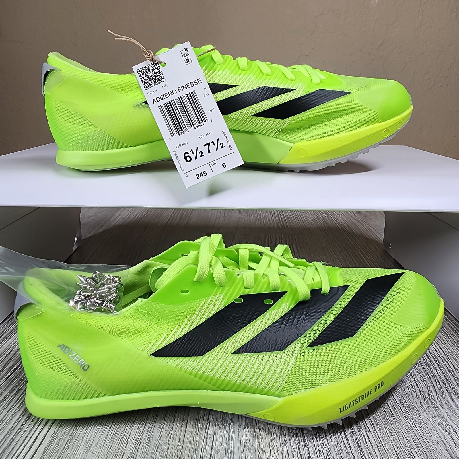 Adidas Adizero Finesse Track Spikes Green Men Size 6.5/Women Size 7.5 New IG2018