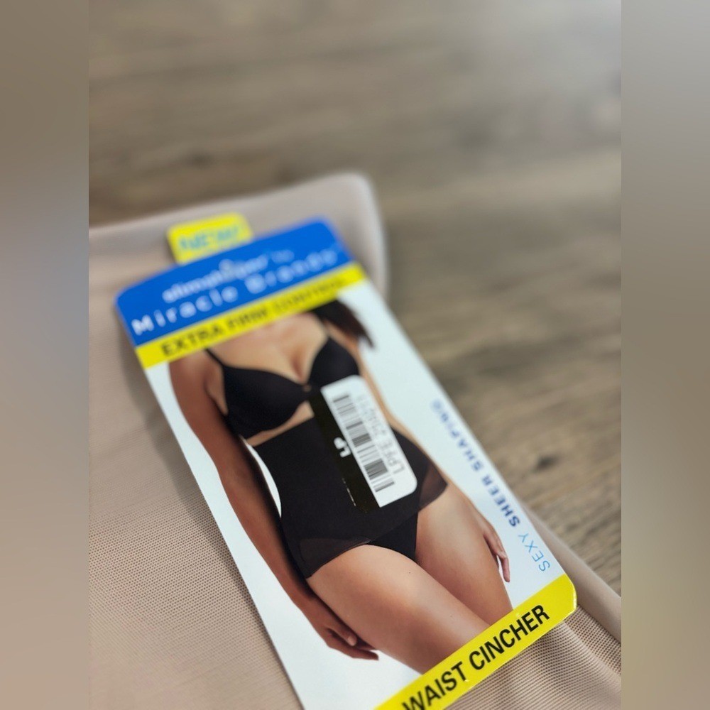 SlimShaper by Miracle Brands Sheer Waist Cincher | Nude | XL | NWT