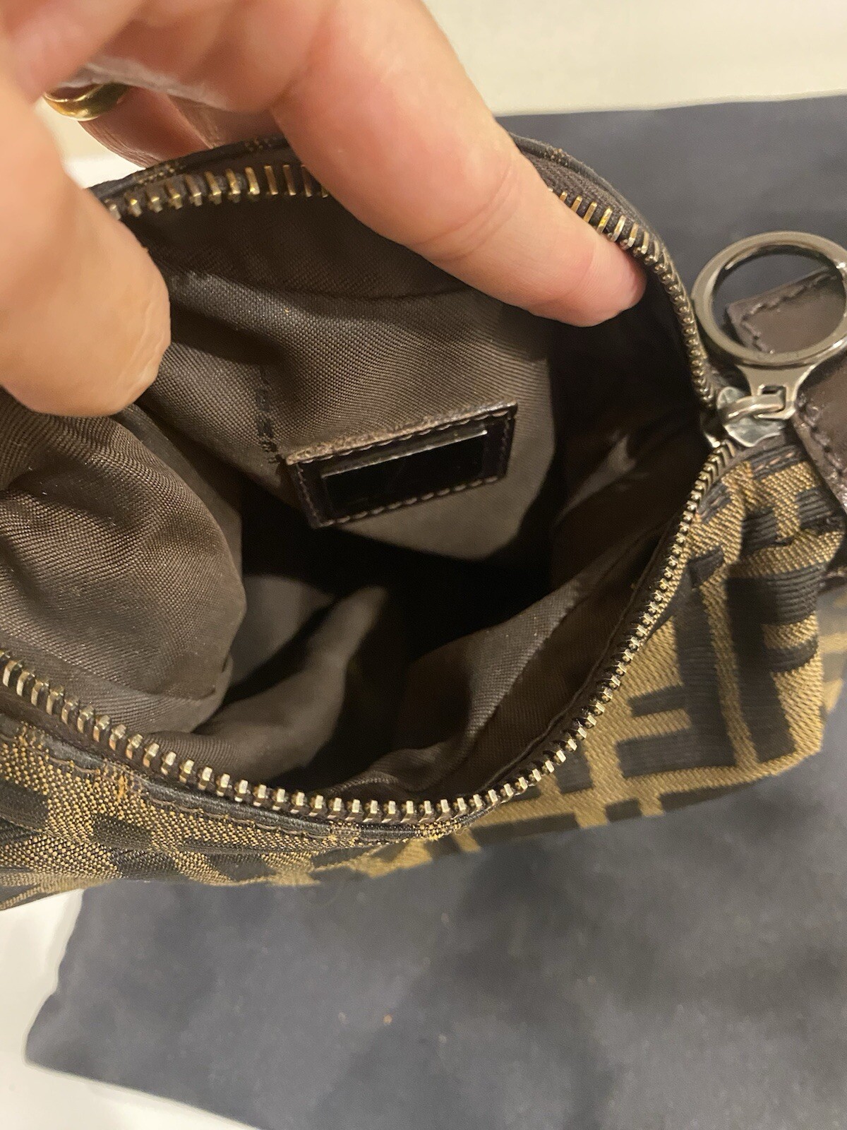 Fendi Zuccha Oyster Bag