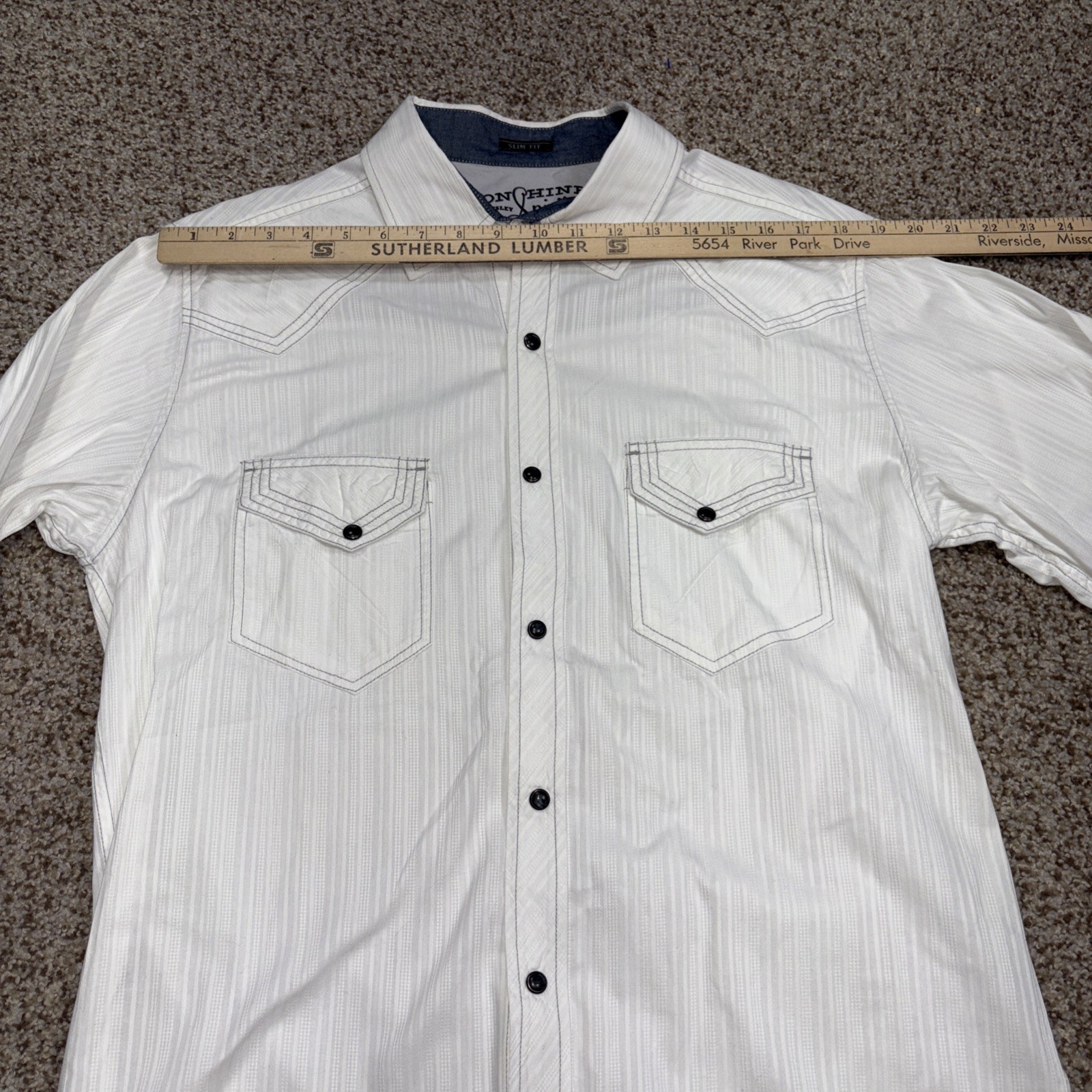 Moon Shine Spirit by Brad Paisley Button Up Embroidered Western Shirt Men’s L