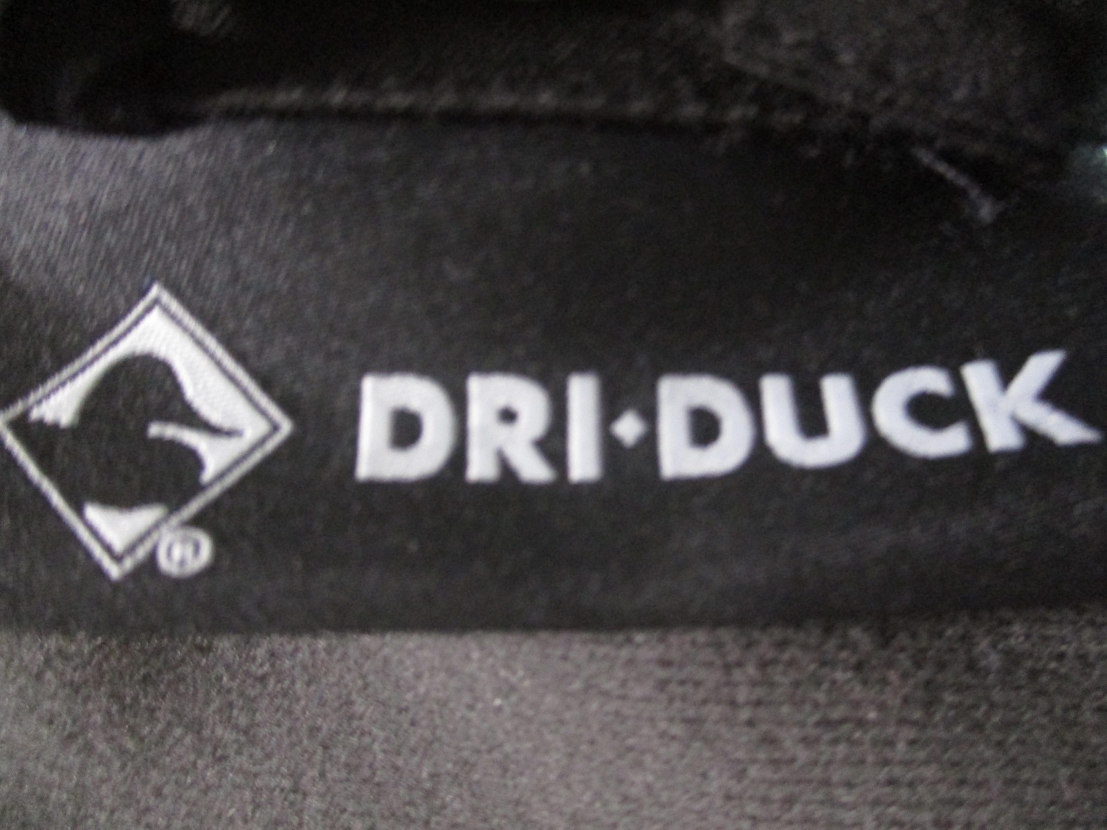 DRI DUCK Jacket Mens XL Black Polyester Softshell CAT Logo Workwear Windbreaker
