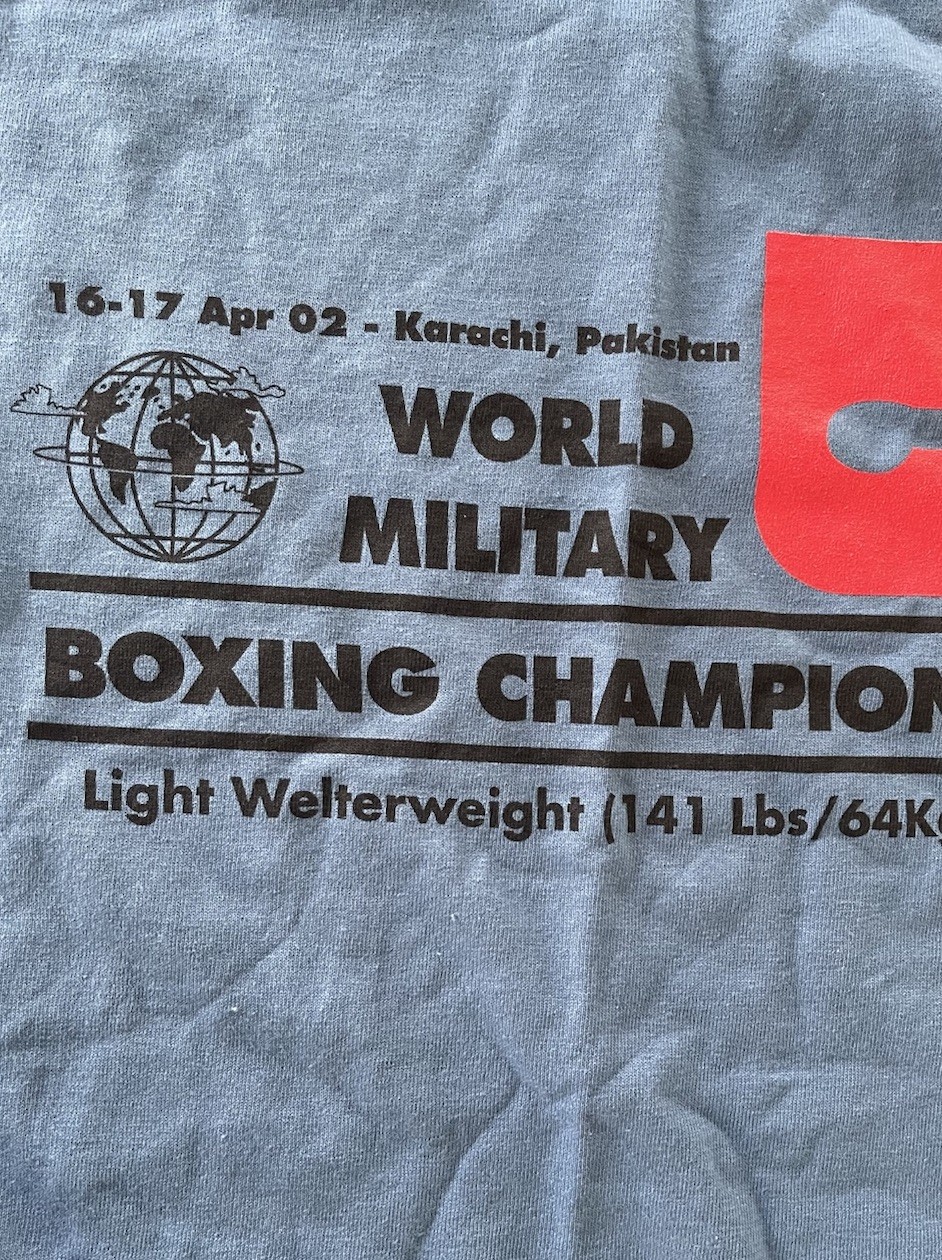 2002 World Military Boxing Championships T-Shirt – Size M – Karachi, Pakistan