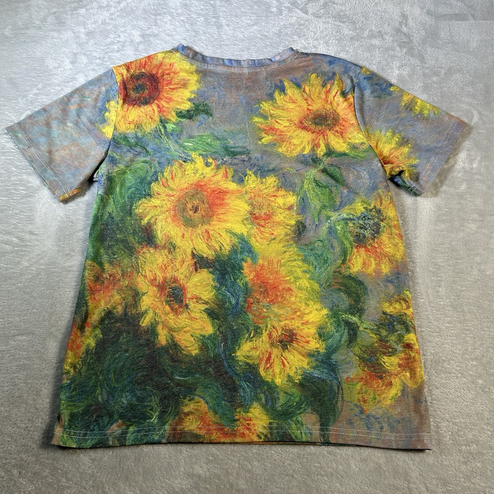 The Met Tshirt SzL Monet Sunflowers Metropolitan Museum Impressionist Art Boho