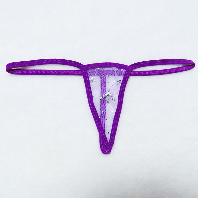 5 Pack Lot Sexy Womens Mesh See Through Panties G string Thong Tanga Micro Brief