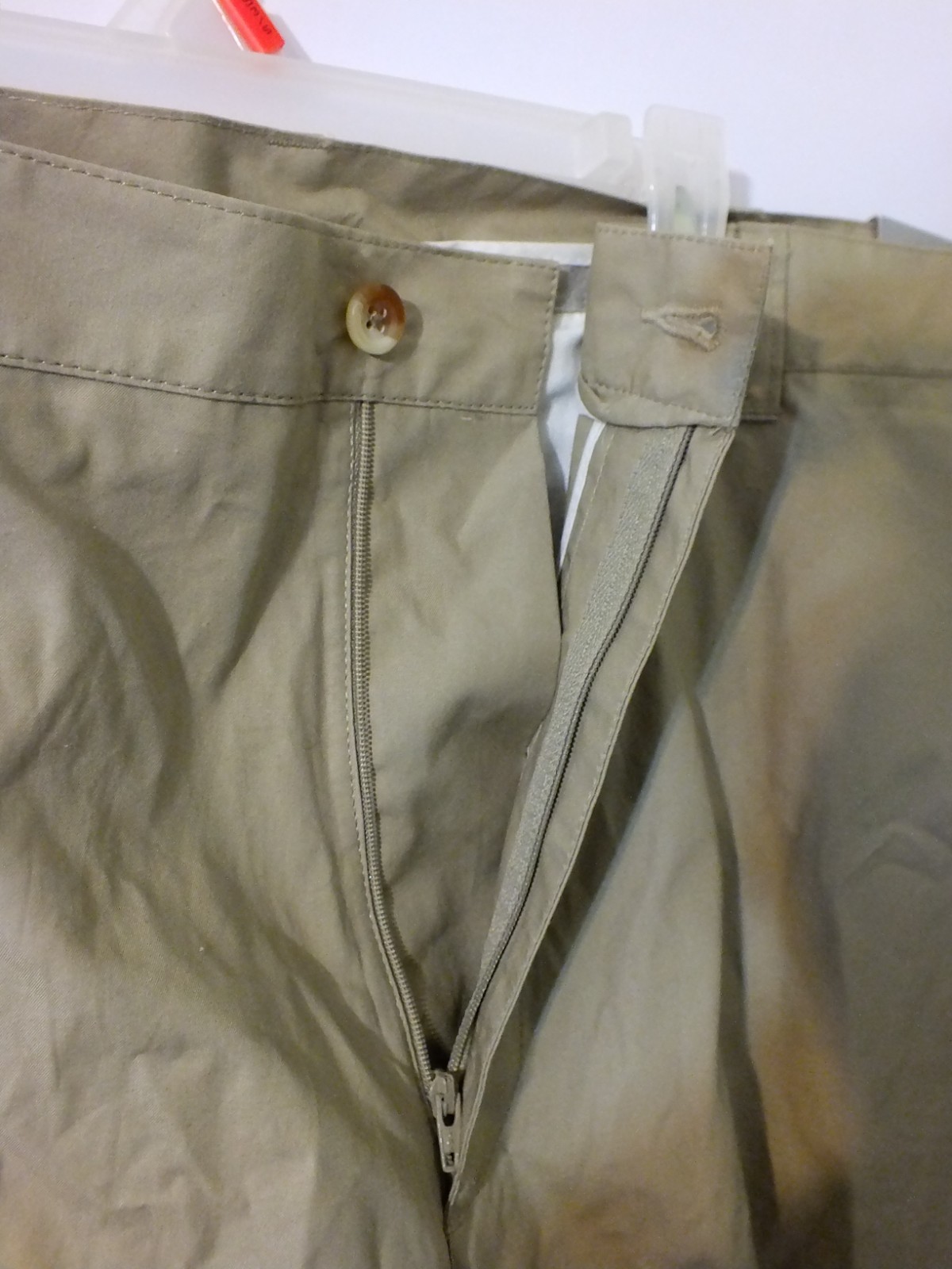 Geoffrey Beene Men’s Shorts Size 40 Tan Cotton NWT Flat Front YKK Zip 4 Pockets