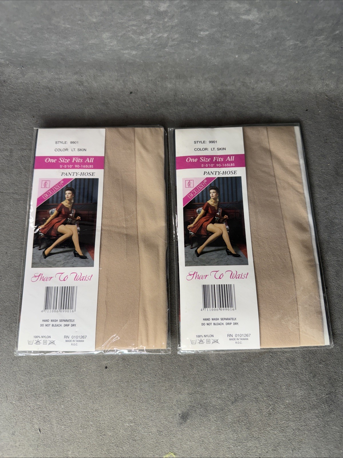 VINTAGE BOLISH Style 9901 Panty Hose Lot of 2 New