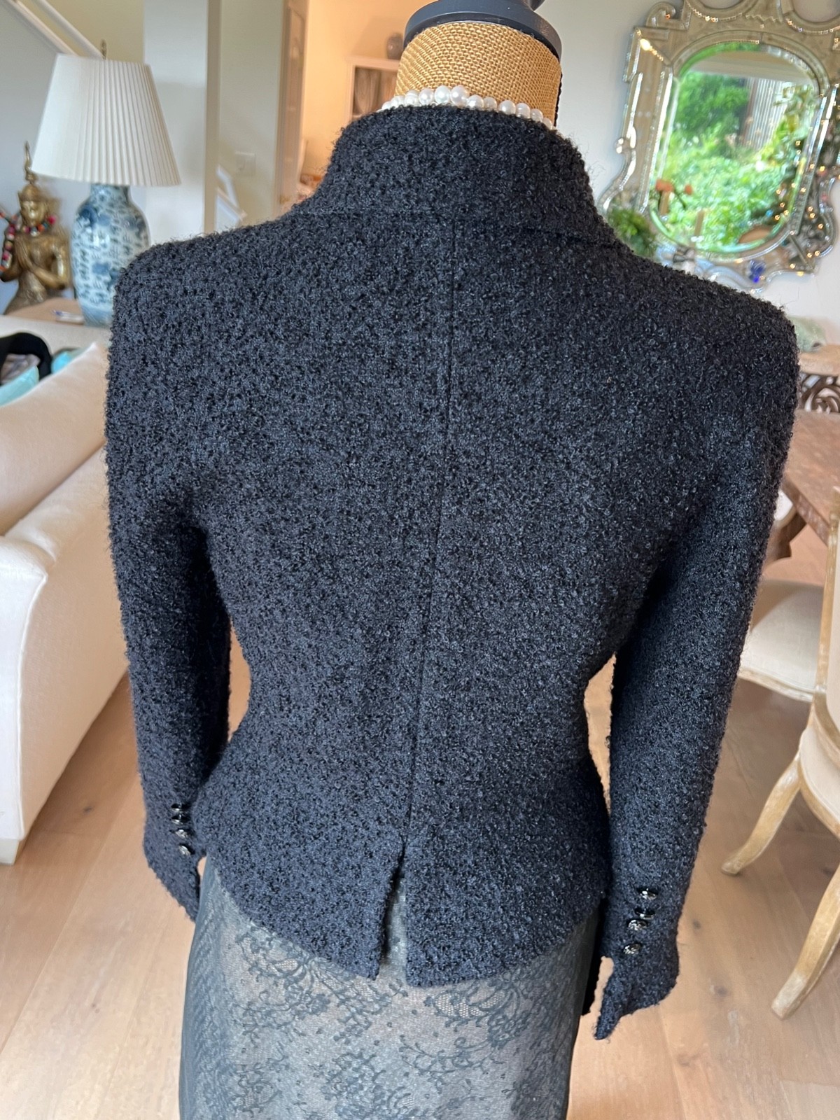 Authentic Chanel Little Black Jacket P36756W04386 Jacket #241-004-024-6623