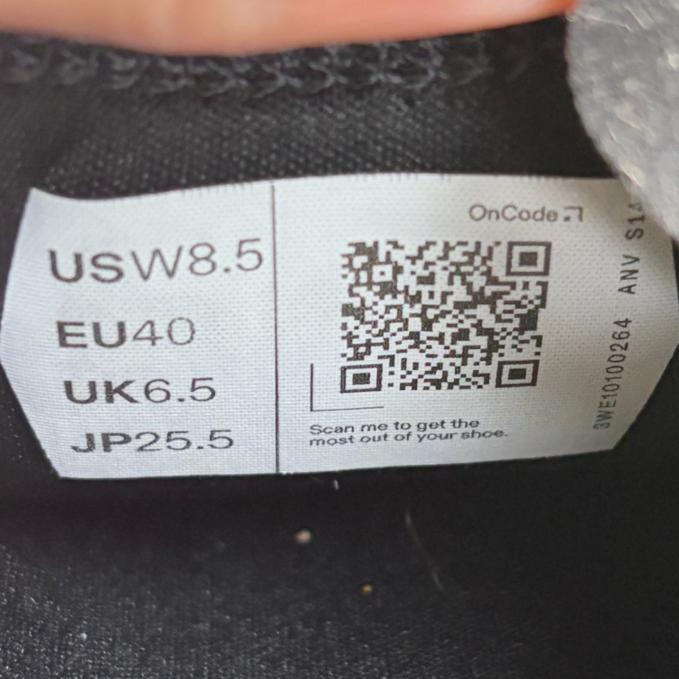 On Cloudsurfer Trail Womens Size 8.5 Eclipse Black Gray Running Shoes Sneakers