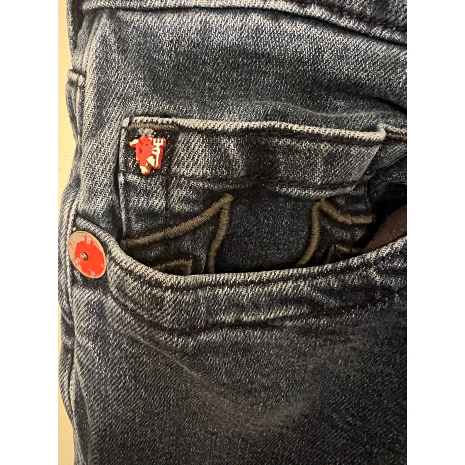 Mens True Religion Manchester United Geno Slim Jeans sz 33