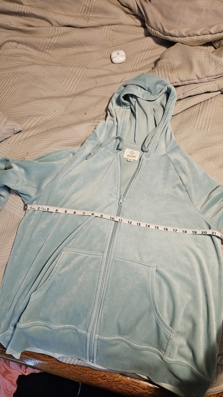 Offline Blue Oversized Jacket Relaxed Fit Size Medium (Fits XL)