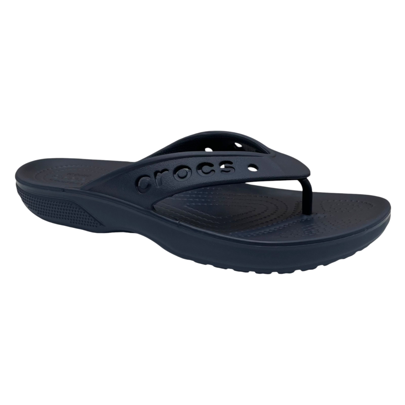 Crocs Baya II Women’s Flip Flop Sandals Size 8 Navy Blue Lightweight Flexible