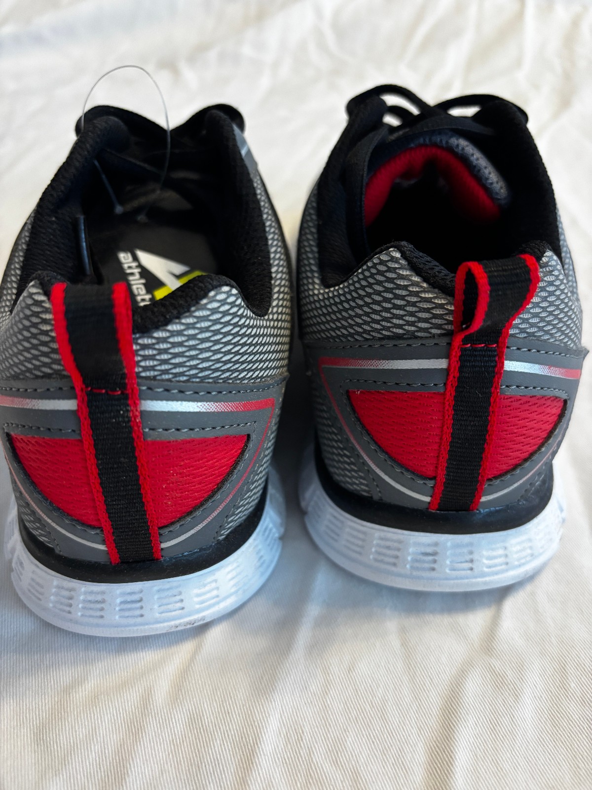 Athletech Tribal Athletic Shoes Tennis Walking Running 60216 Grey / Red Men 8