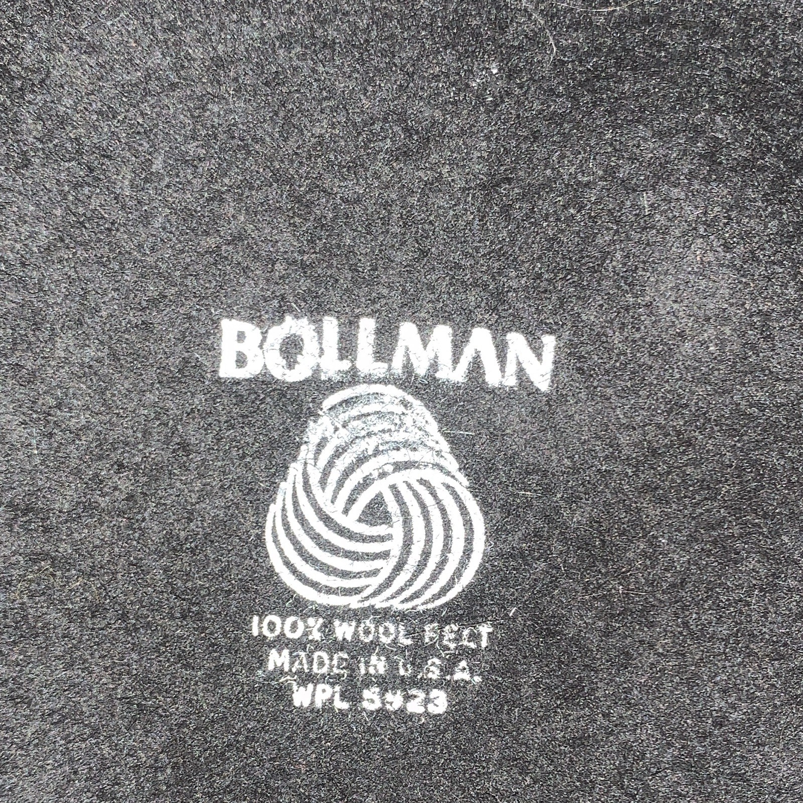 Bollman Importina Black Wool Felt Cloche Hat Bow Accent Size M Womens