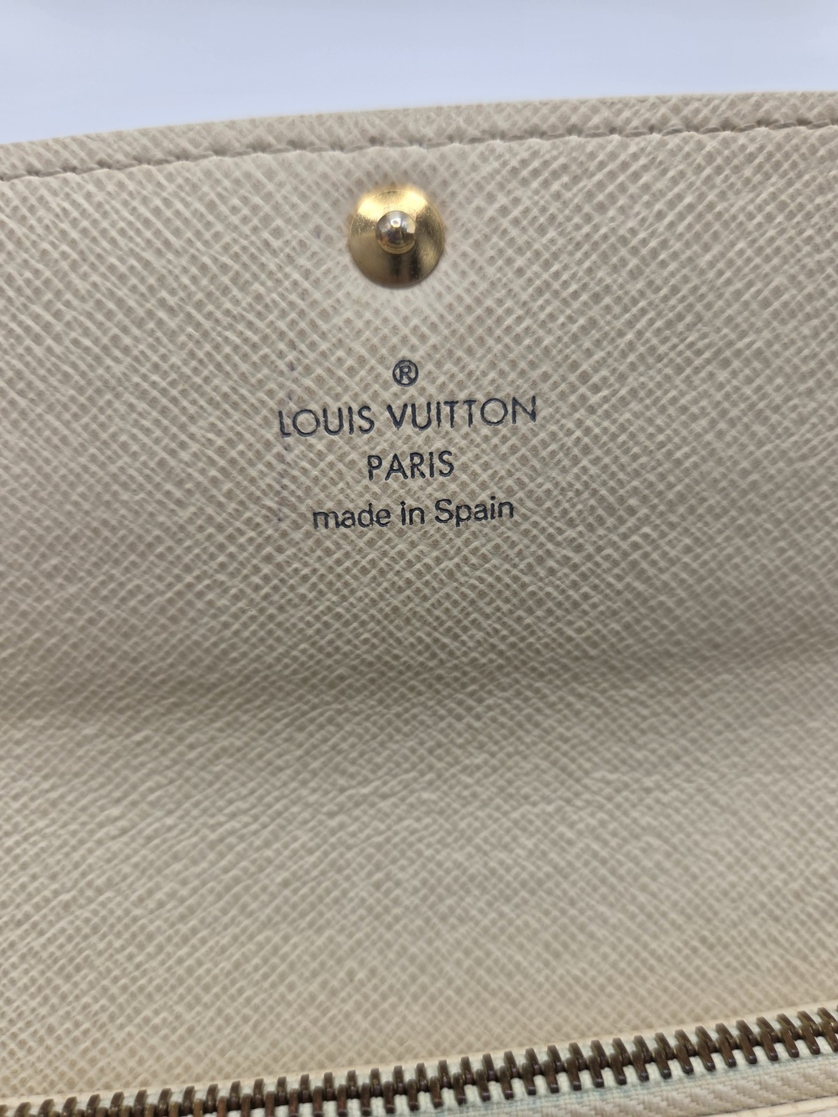 Louis Vuitton Damier Azur Sara Wallet W Box Dust Bag And COA