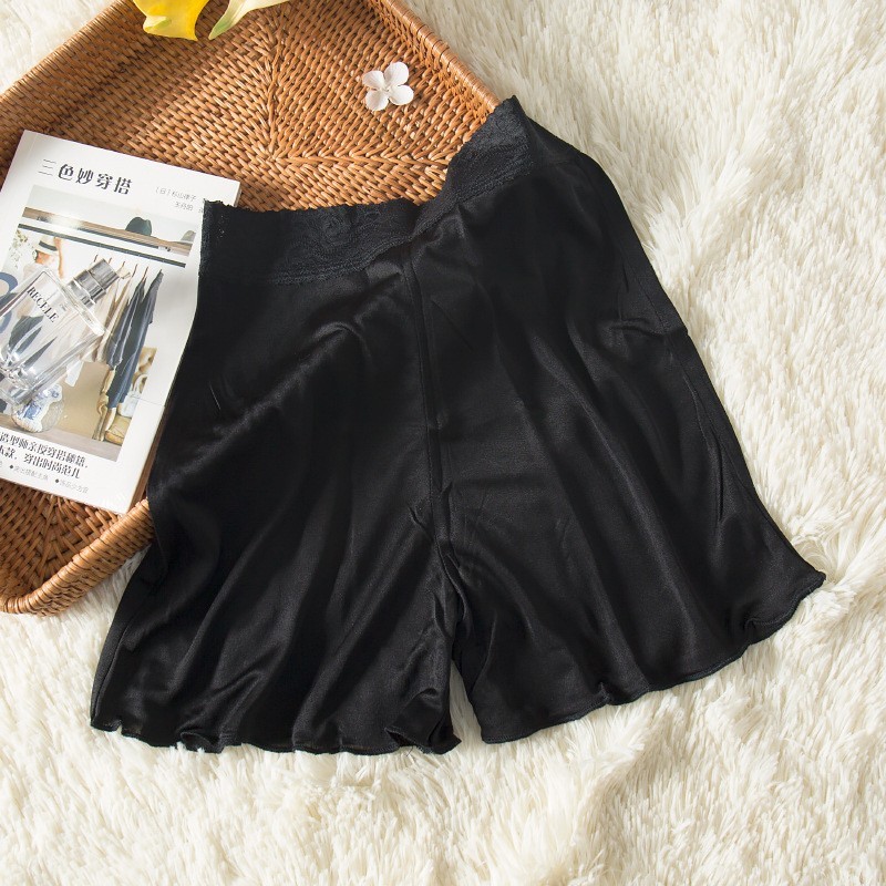 Womens Silk Safety Pants Boyshorts Mulberry Casual Daily Home Shorts Knickers