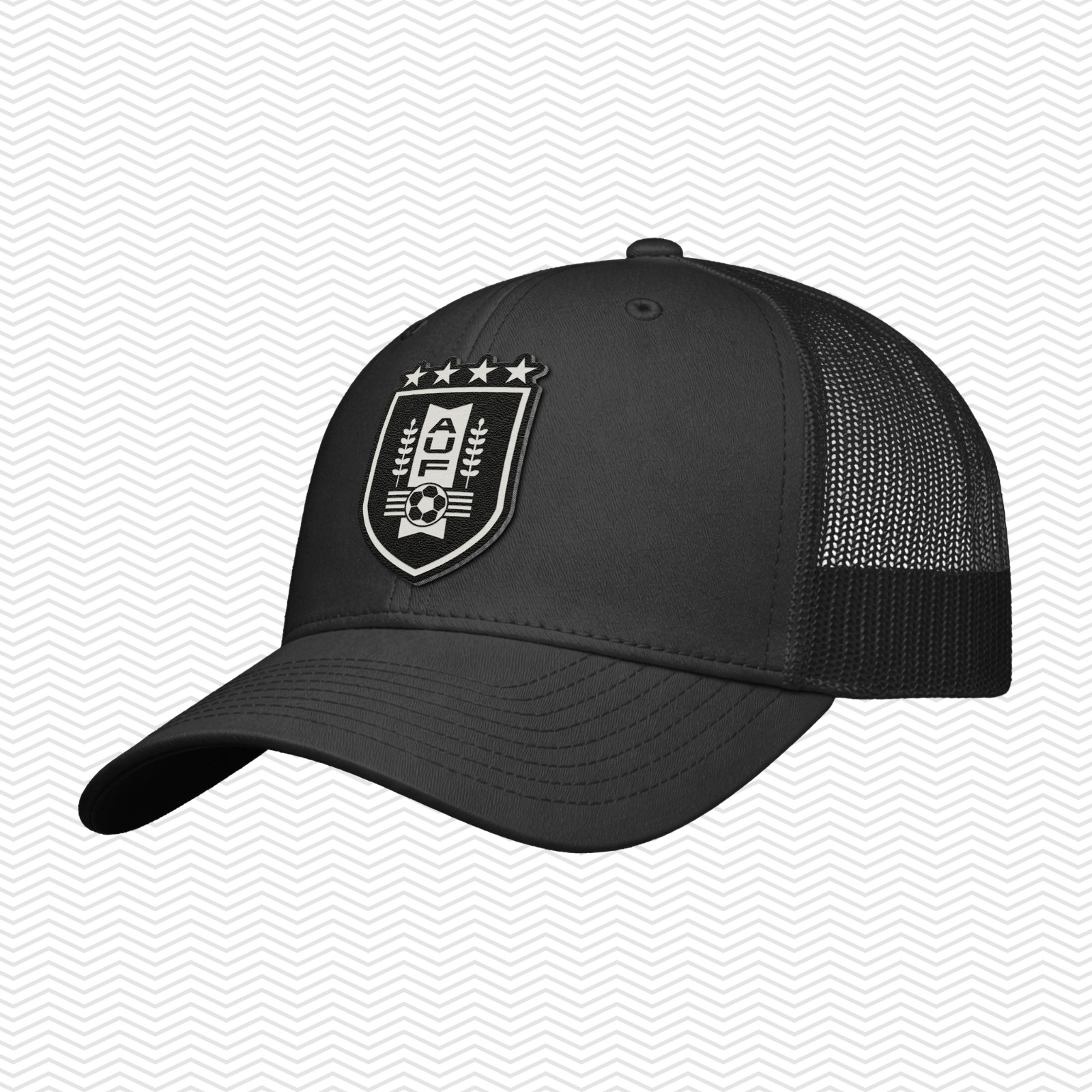 Uruguay Soccer Snapback Hat | Uruguayan Patch Cap | Black-Tan-Saddle Brown