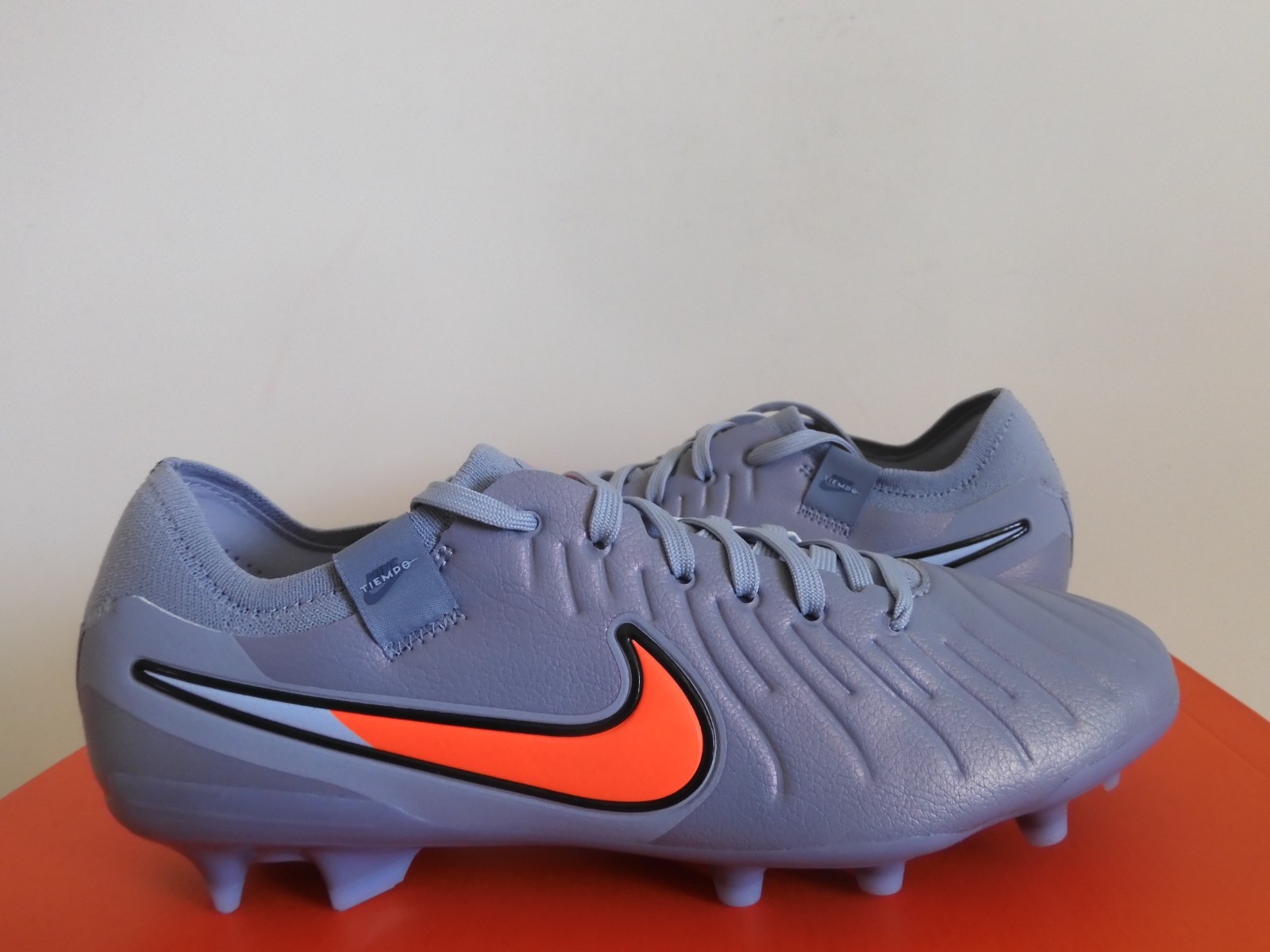 Nike Tiempo Legend 10 Pro Fg Blue Eclipse-Orange Mens Sz 7.5 [DV4333-402]
