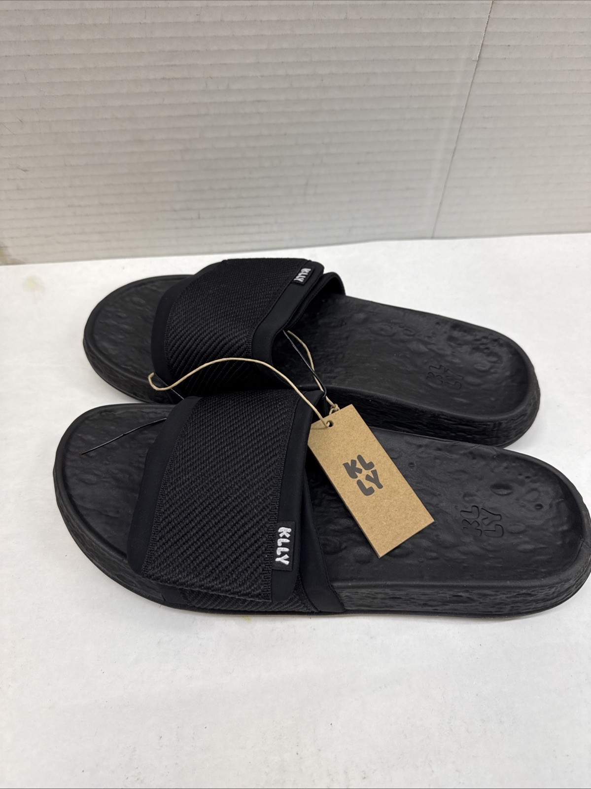 Kelly Slater KLLY Men’s Slides Black/Black NEW With Tags